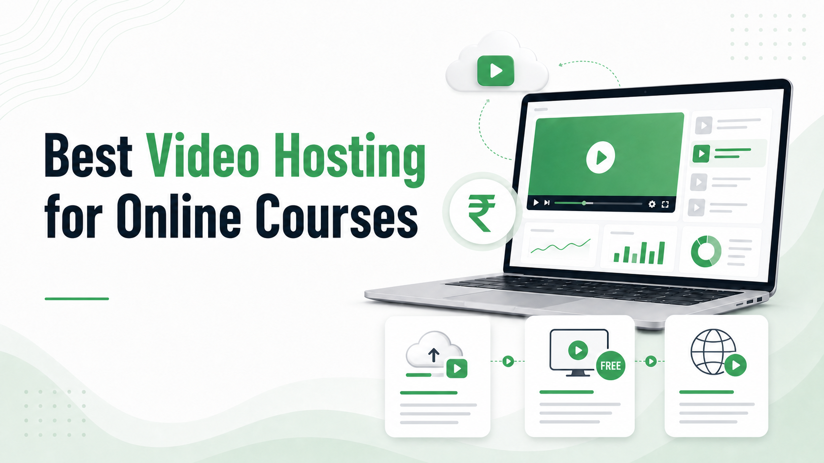 Video hosting options and costs for online courses in India