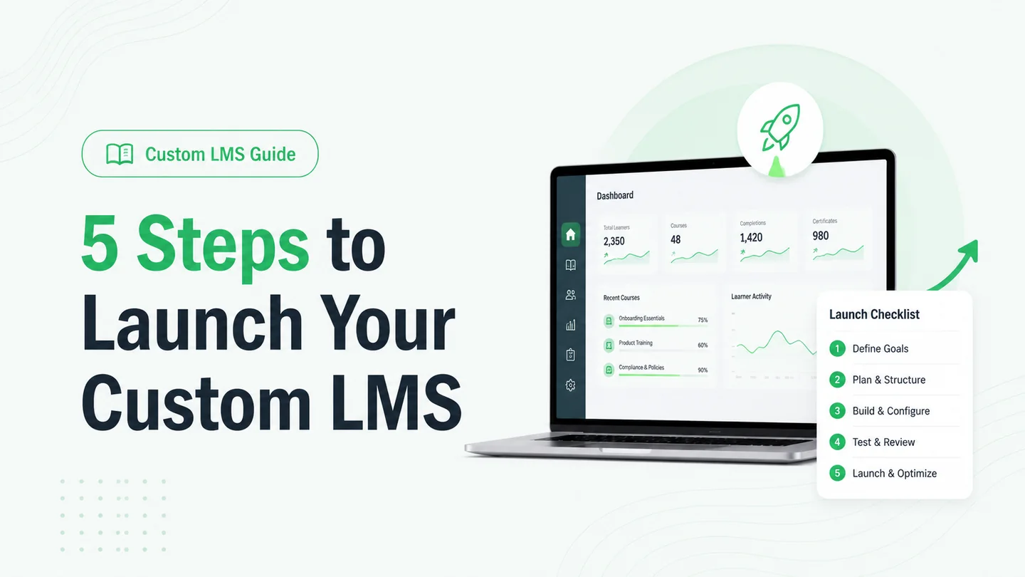 Five steps to launch a custom LMS
